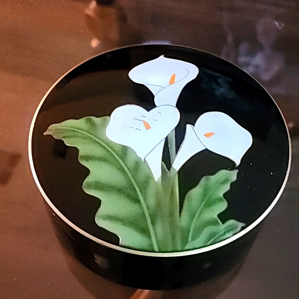 Vintage Otagiri Calla Lily Coasters